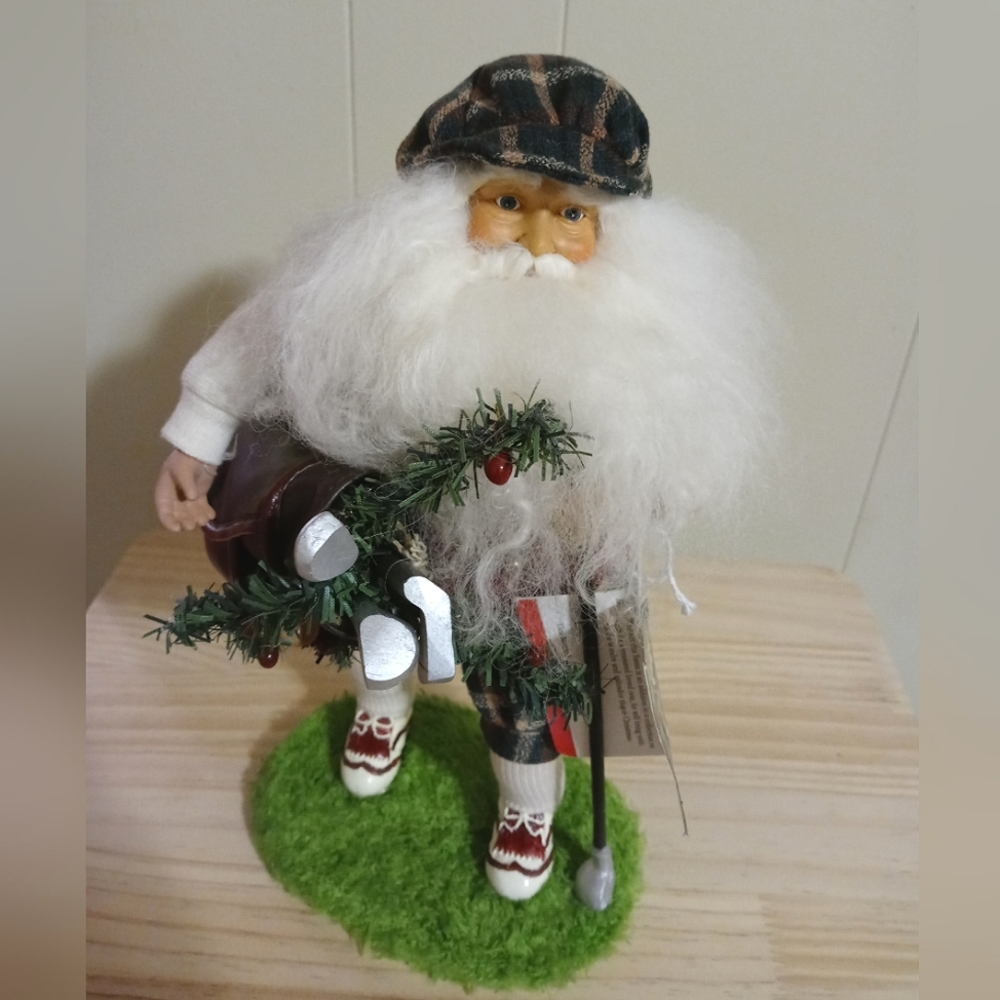 The Santas by Tina Mitchell Golfing Santa